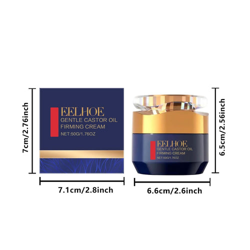 EELHOE Rizinusöl-Feuchtigkeitsspendende Creme – hydratisiert Haut, nährt sie und reduziert feine Linien im Gesicht - Korino