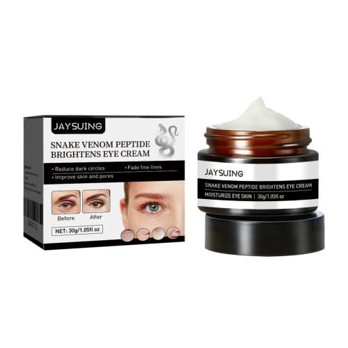 Jaysuing Schlangengift-Peptid-Augencreme – Aufhellend, Feuchtigkeit spendend, gegen Trockenheitslinien und Augenringe, Revitalisierende Augencreme - Korino