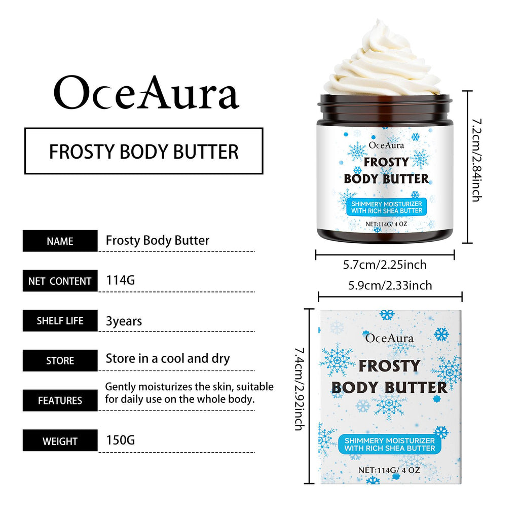 OceAura Sheabutter Feuchtigkeitspflege – Täglich nähren und befeuchten die Haut mit sanften Inhaltsstoffen, die schnell einziehen