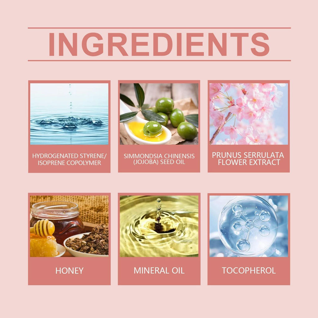 EELHOE Kirschblüten-Schlaflip-Gel, Kirschhonig Lippenbalsam – Aufhellende, feuchtigkeitsspendende Lippenpflege - Korino