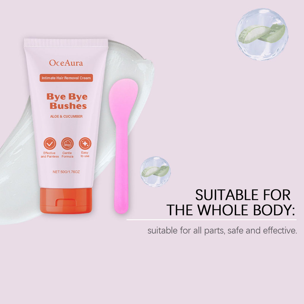 OceAura Sanfte Körperhaarentfernungscreme, schonend und reizarm – zarte, glatte Hautpflege für die Haut