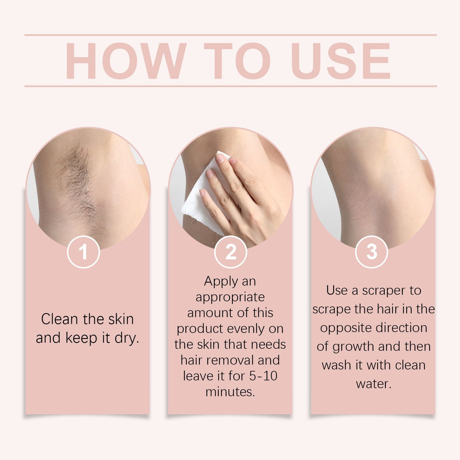 OceAura Körperhaarentfernung Creme, Milde, Nicht-Reizende, Saubere Haut Feuchtigkeitsspendende Glatte Haarentfernung