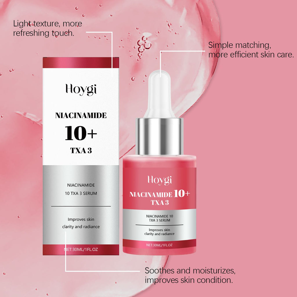 Hoygi Hyaluronsäure Aufhellende Essence (Rosa) Feuchtigkeitsspendende Tiefenpflege, Straffung und Verbesserung des Hauttons