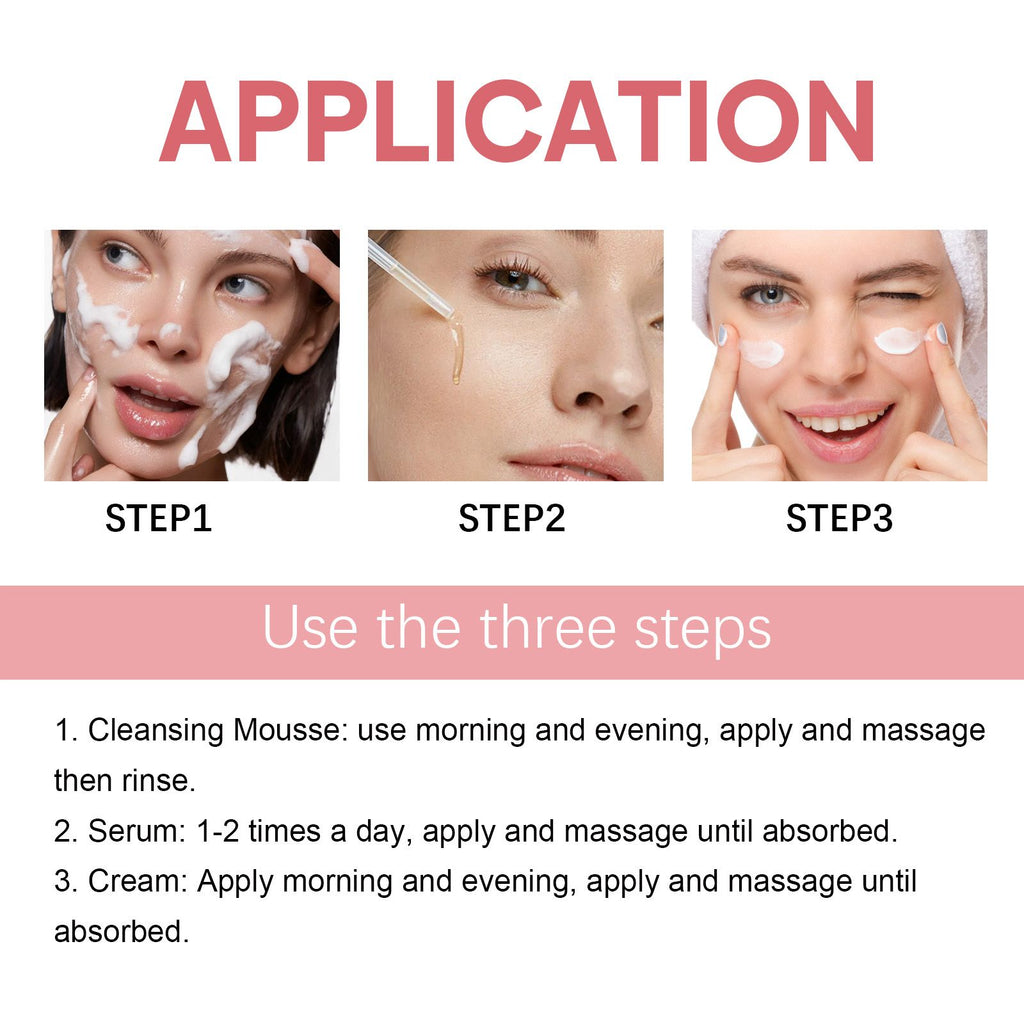 Jaysuing 5-in-1 Gesichtsfeuchtigkeitsset, Hydratisierend Und Feuchtigkeitsspendend, Tiefenhydratisierung, Aufhellung Und Straffung Der Haut