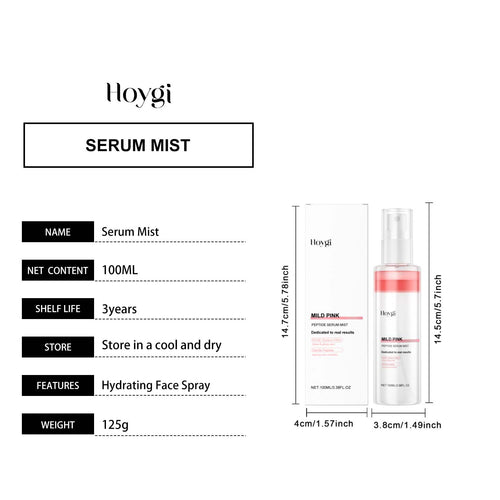 Hoygi Nikotinamid Rosen Feuchtigkeitsspendendes Spray, Sanftes Feuchtigkeitsspendendes Gesichtspflege-Produkt Tägliche Hautpflege – Nasskompression-Spray