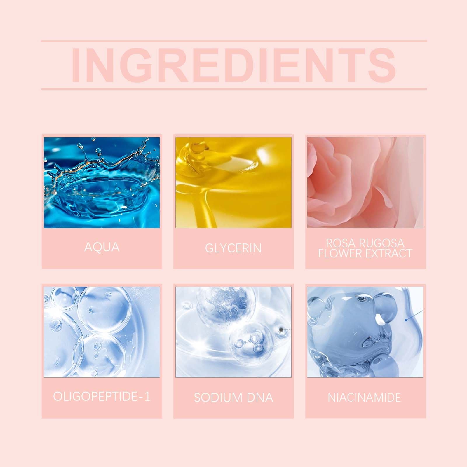 Hoygi Nikotinamid Rosen Feuchtigkeitsspendendes Spray, Sanftes Feuchtigkeitsspendendes Gesichtspflege-Produkt Tägliche Hautpflege – Nasskompression-Spray