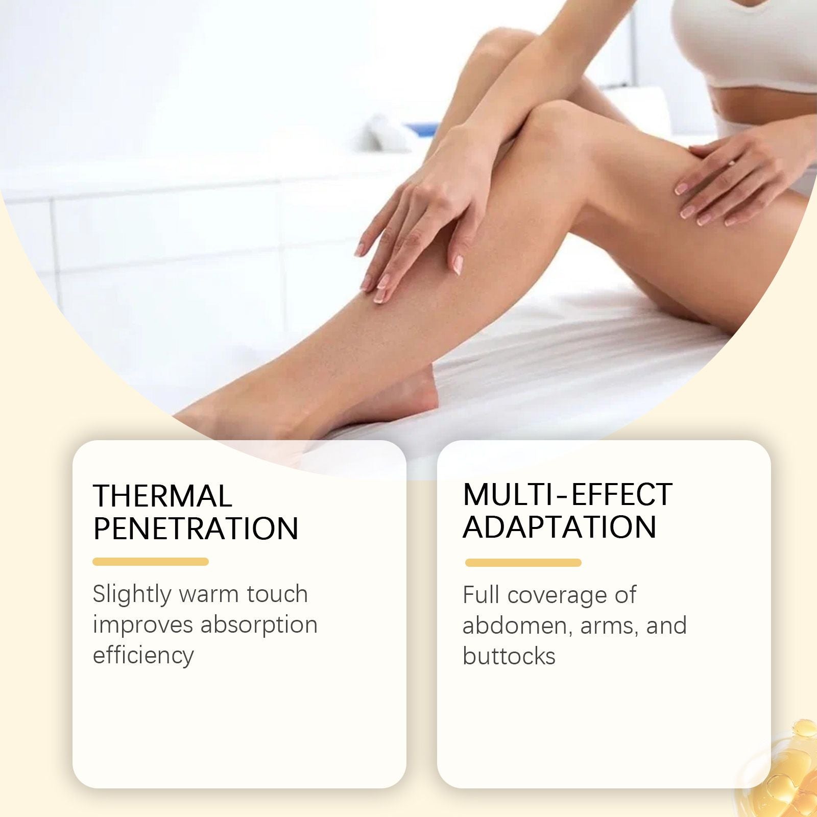 OceAura Körperfeuchtigkeits-Pflegecreme, Tägliche Tiefenpflege für geschmeidige Haut