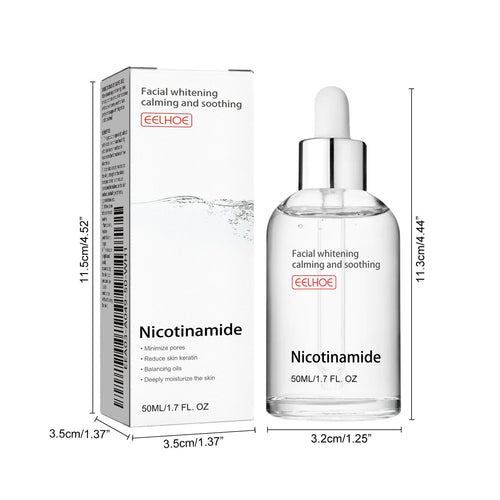 EELHOE Nicotinsäure-Gesichtsessenz zur Aufhellung von Akneflecken, Feuchtigkeit der Poren, Hautstraffung und -aufhellung – Schönheitsessenz