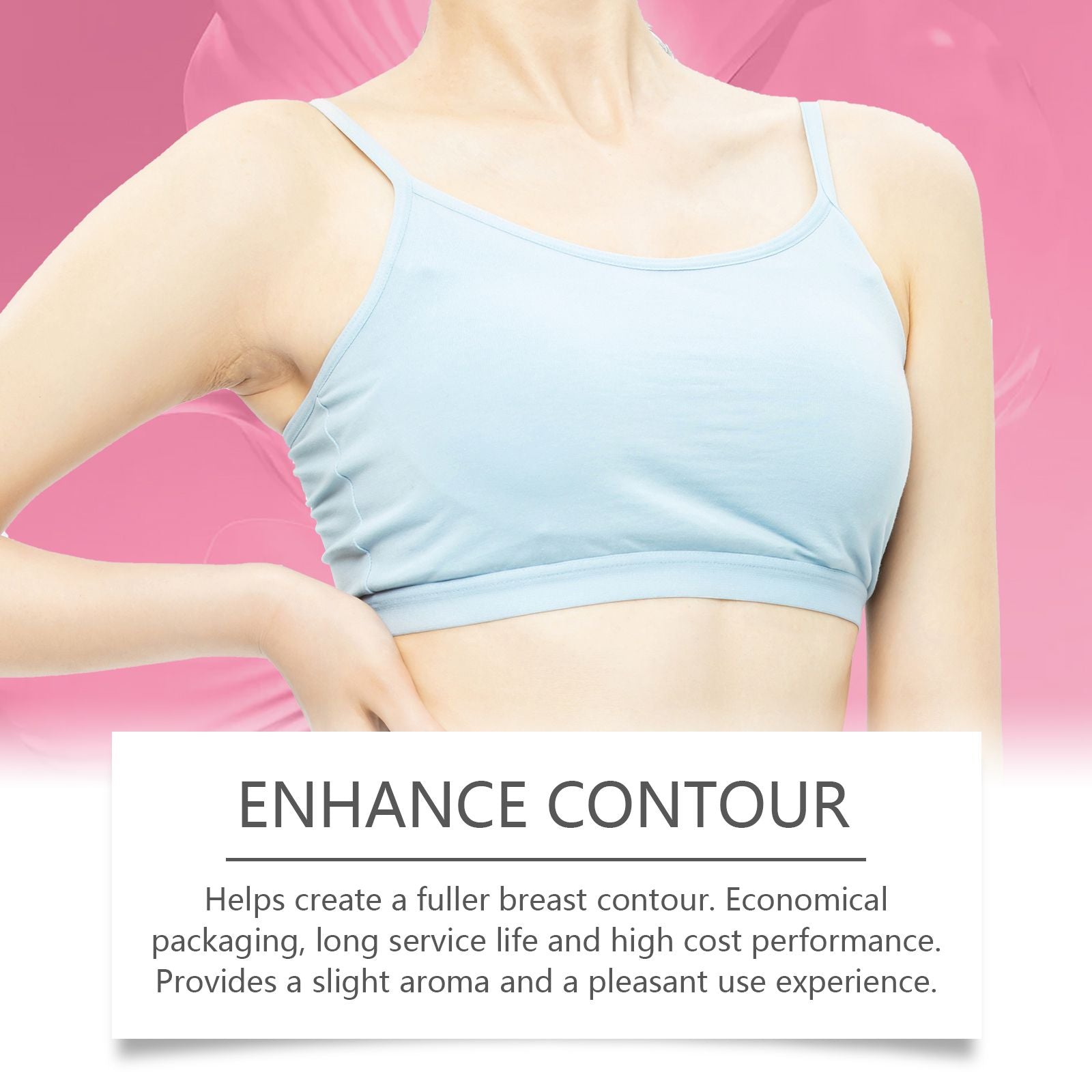 OceAura Brustpflegecreme – Aufpolstern, Pflegen der Brusthaut, Linienstraffung, elastische Massagebehandlung