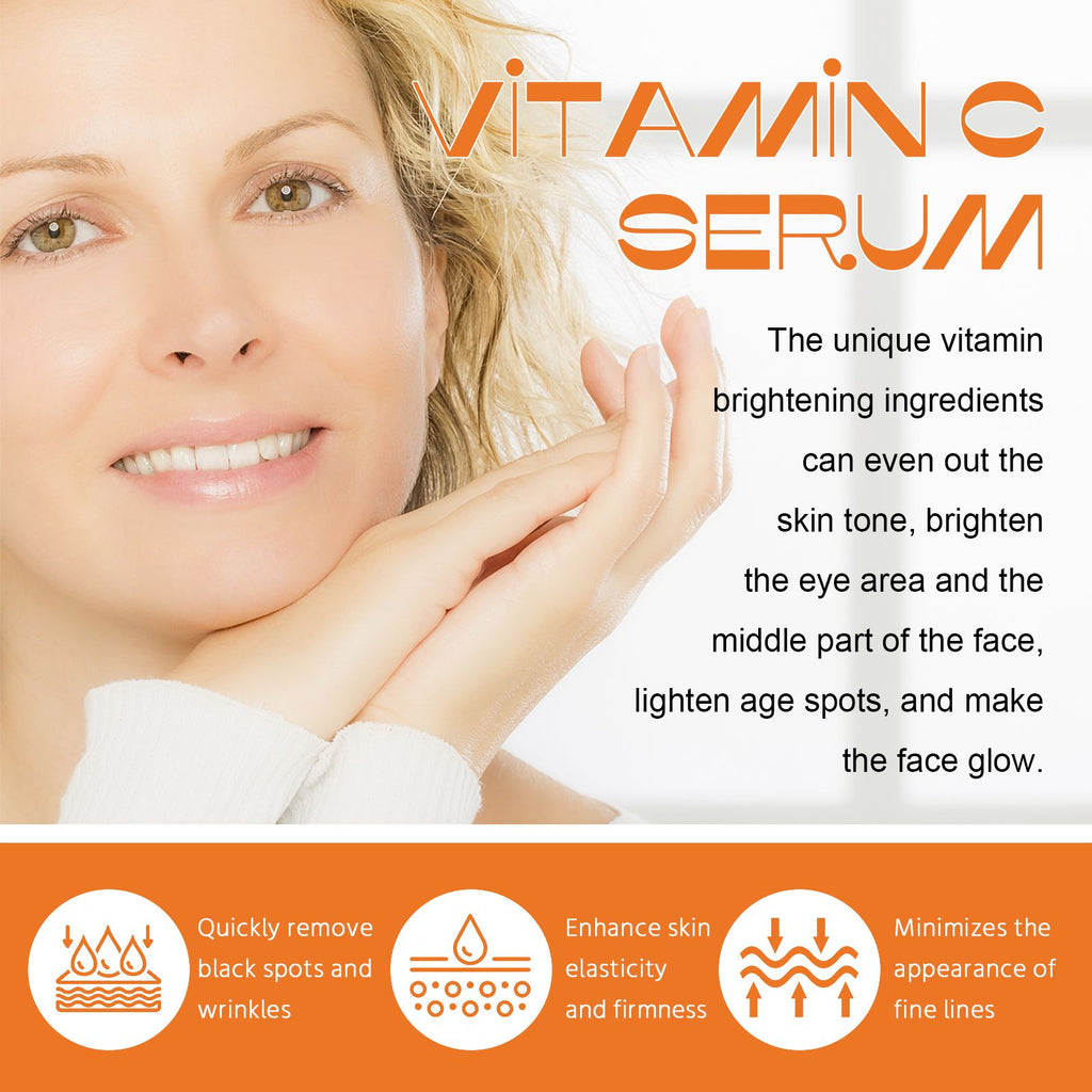 Jaysuing Anti-Aging Whitening Vitamin C Essence – Strafft Haut und Feuchtigkeit, reduziert feine Linien und Falten