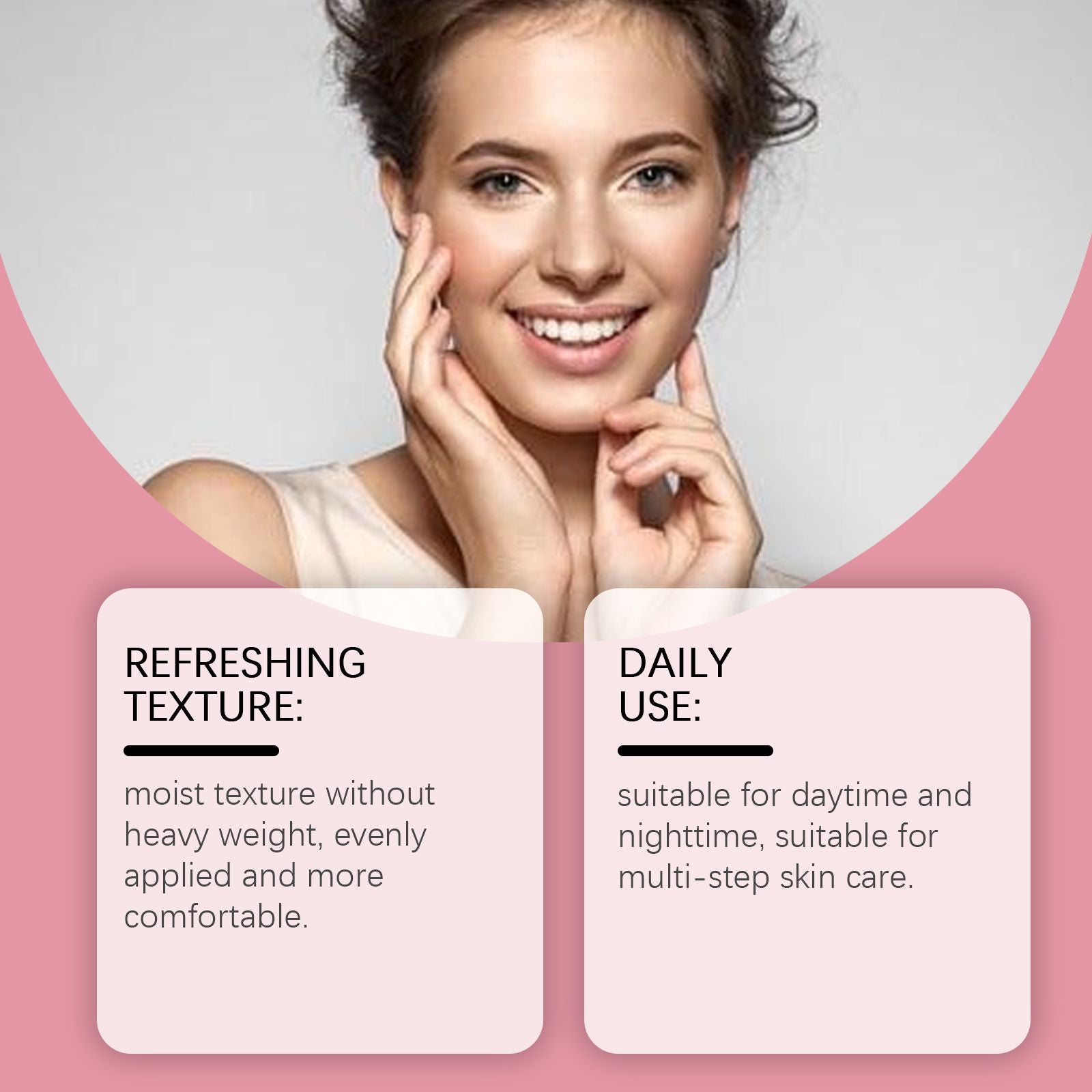 Hoygi Hyaluronsäure Aufhellende Essence (Rosa) Feuchtigkeitsspendende Tiefenpflege, Straffung und Verbesserung des Hauttons