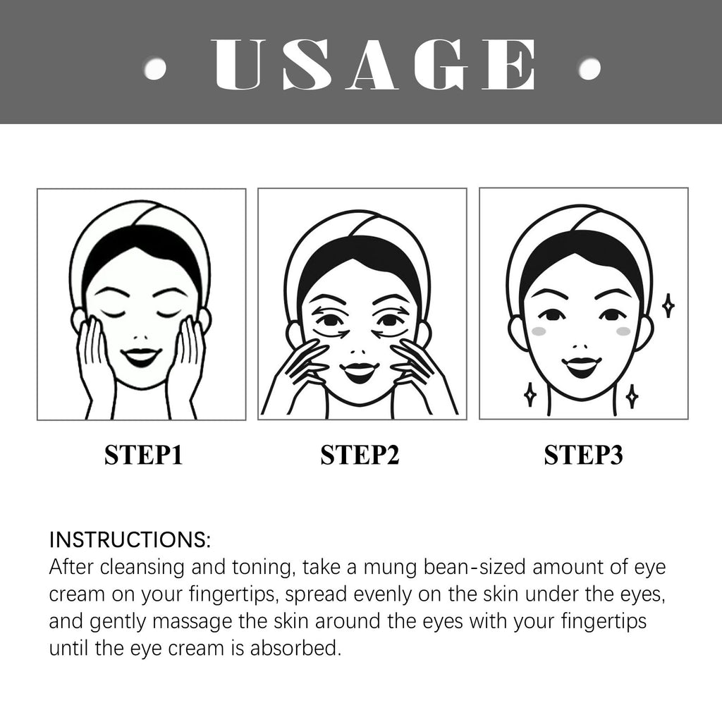 Jaysuing Firmende Augencreme – Reduziert dunkle Augenringe, spendet Feuchtigkeit, wirkt gegen Falten und strafft die Augenhaut