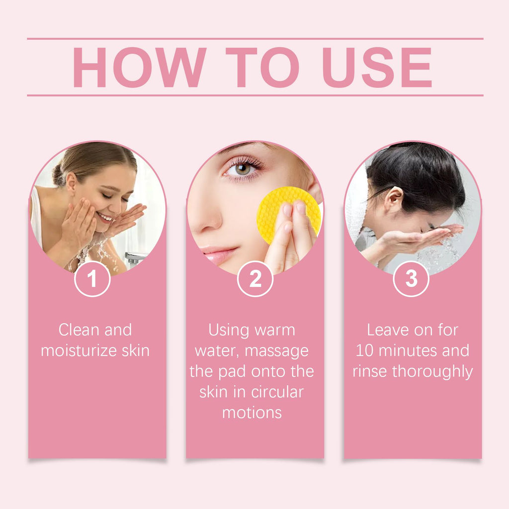 EELHOE Kurkuma-Säure Reinigungspad – Sanfte Hautreinigung, Akne-Aufhellung, Poren-Verfeinerung