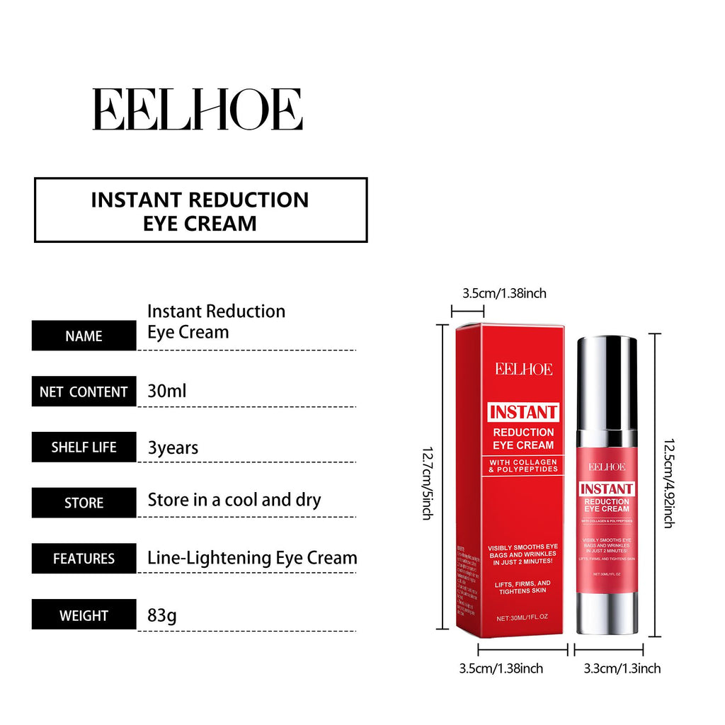 EELHOE Verfestigende Augencreme, Festigende und Hydratisierende Augenpflege-Essenz, Feuchtigkeitsspendende und Massierende Augencreme