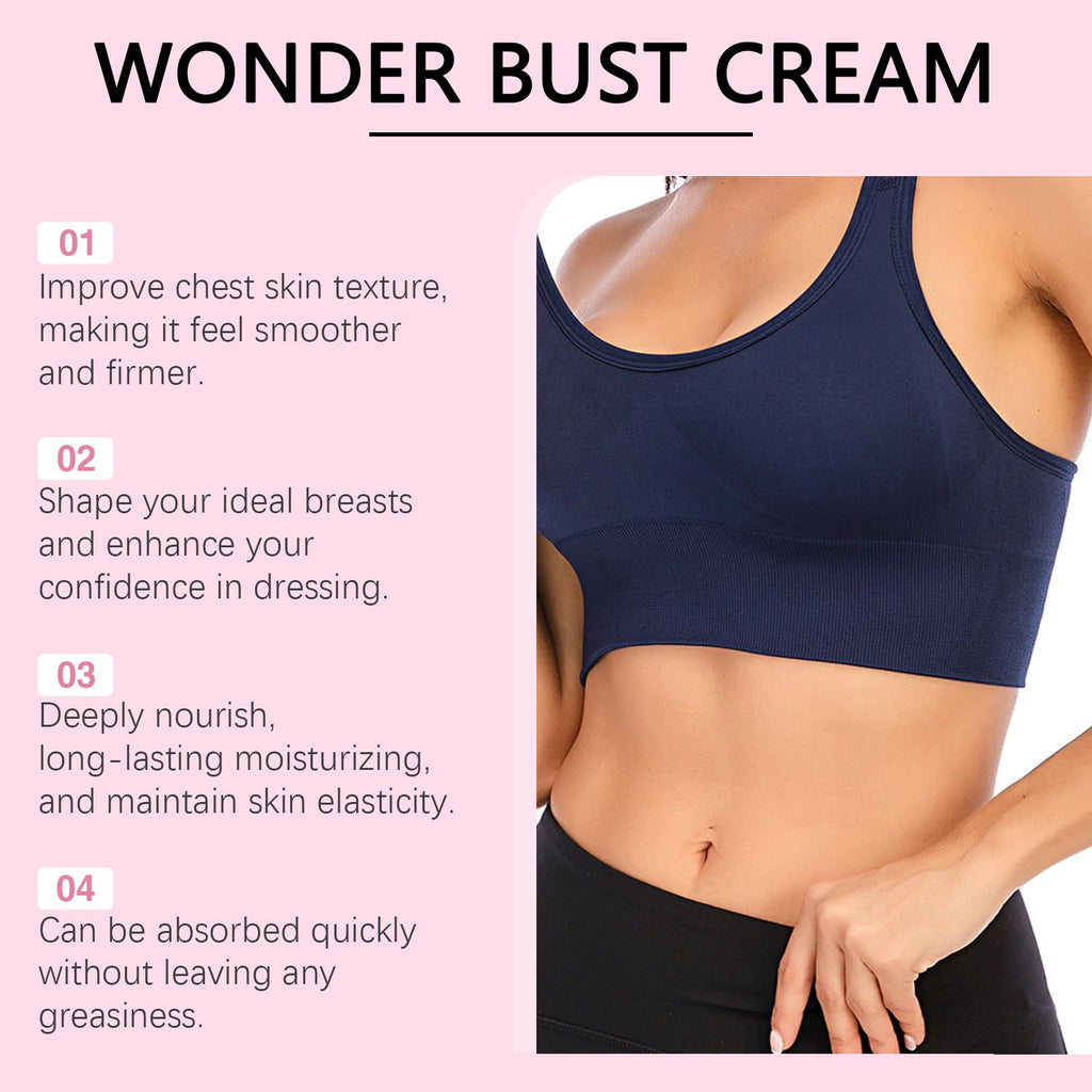 OceAura Brustpflegecreme – Aufpolstern, Pflegen der Brusthaut, Linienstraffung, elastische Massagebehandlung