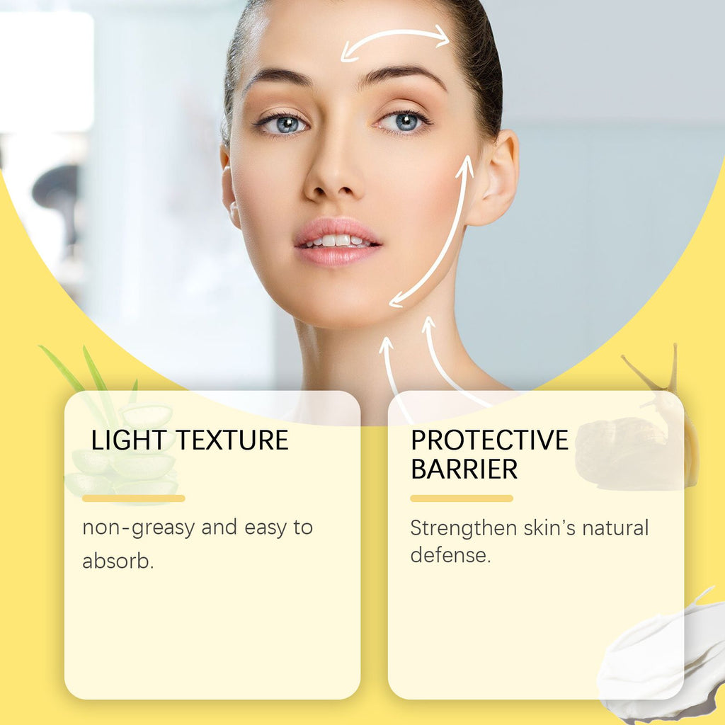 OUHOE Schneckenpflegecreme für das Gesicht – Feuchtigkeitsspendend, reparierend, Hautpflegecreme