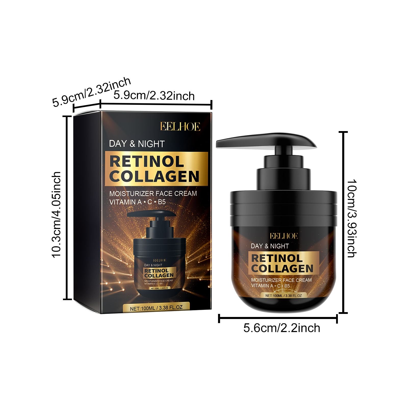 EELHOE Day Night Retinol-Kollagen Feuchtigkeitscreme, straffend