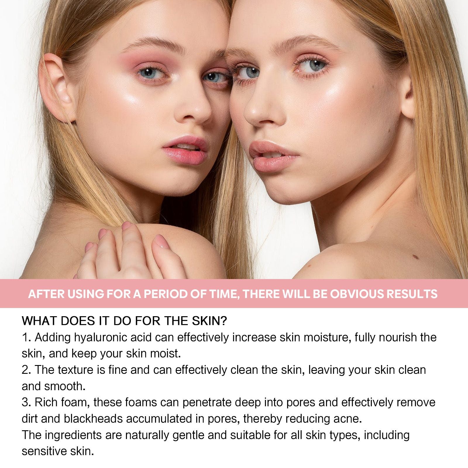 Jaysuing 5-in-1 Gesichtsfeuchtigkeitsset, Hydratisierend Und Feuchtigkeitsspendend, Tiefenhydratisierung, Aufhellung Und Straffung Der Haut