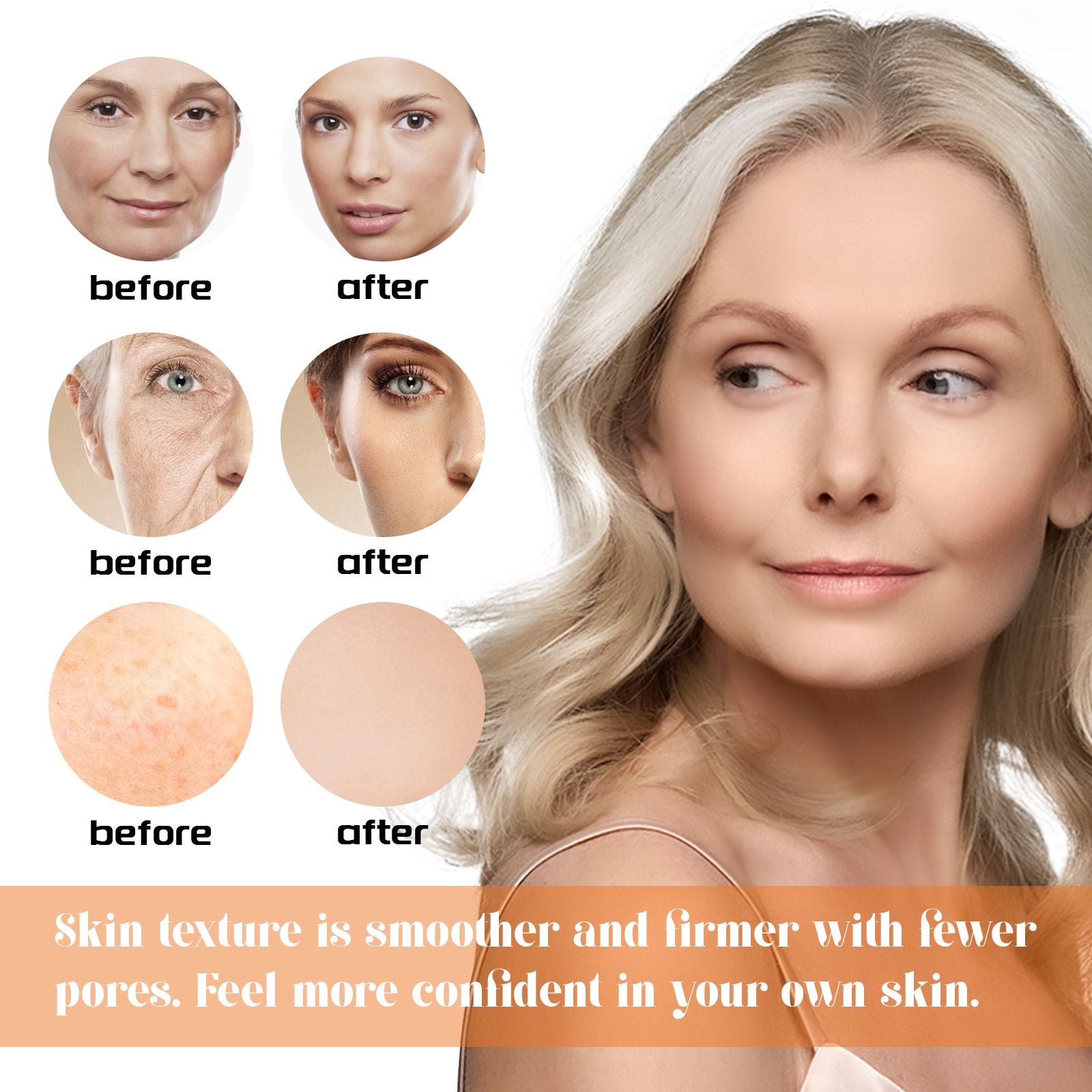 Jaysuing Anti-Aging Whitening Vitamin C Essence – Strafft Haut und Feuchtigkeit, reduziert feine Linien und Falten