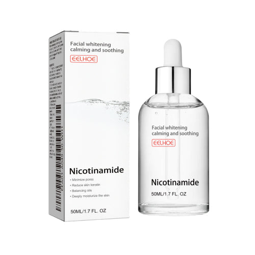 EELHOE Nicotinsäure-Gesichtsessenz zur Aufhellung von Akneflecken, Feuchtigkeit der Poren, Hautstraffung und -aufhellung – Schönheitsessenz