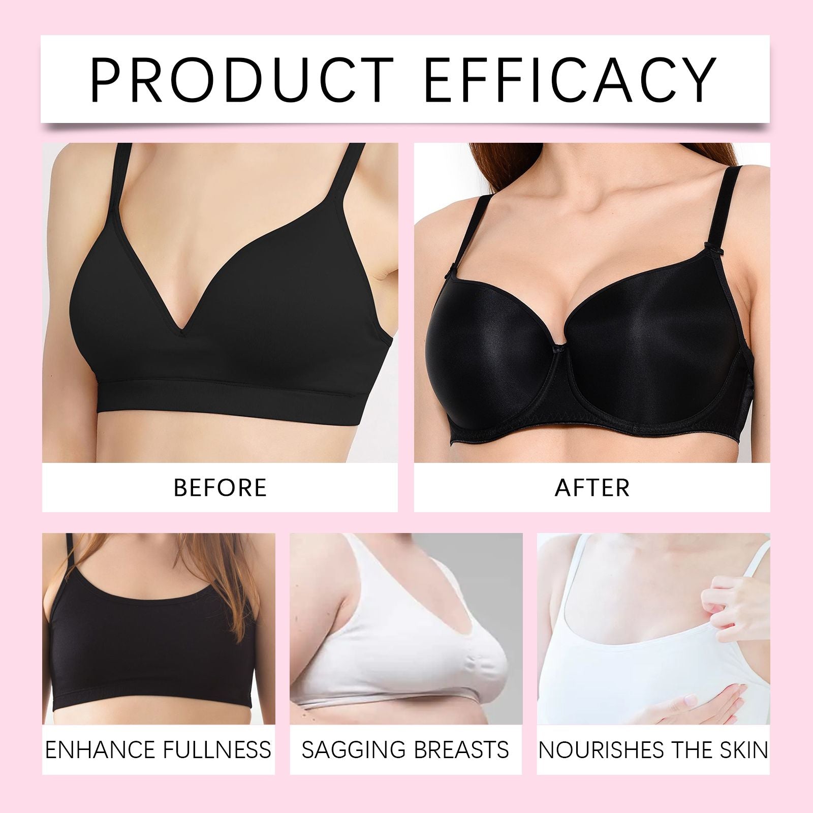 OceAura Brustpflegecreme – Aufpolstern, Pflegen der Brusthaut, Linienstraffung, elastische Massagebehandlung