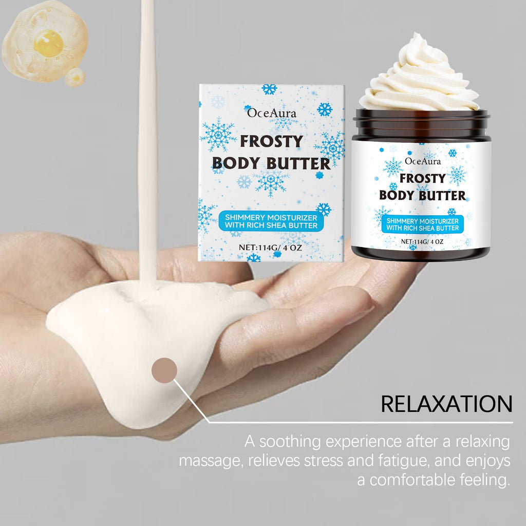 OceAura Sheabutter Feuchtigkeitspflege – Täglich nähren und befeuchten die Haut mit sanften Inhaltsstoffen, die schnell einziehen