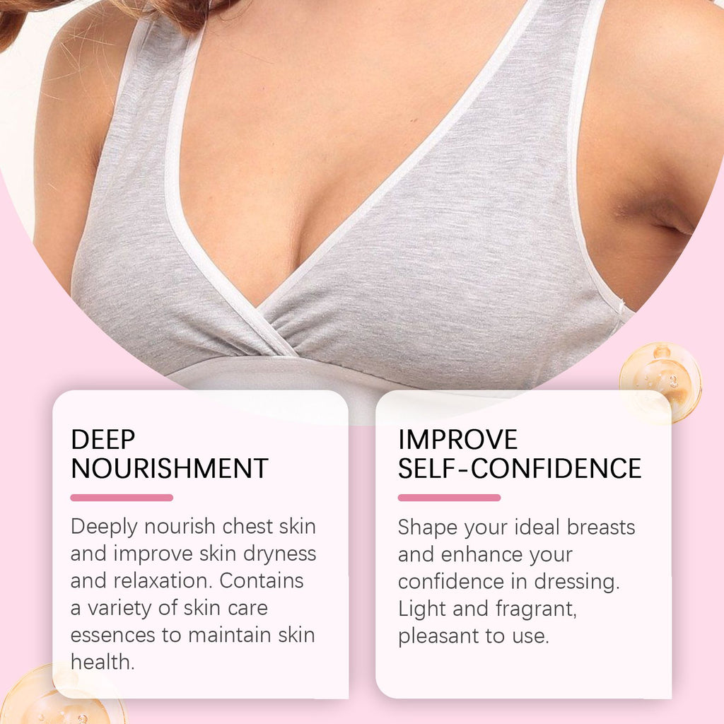 OceAura Brustpflegecreme – Aufpolstern, Pflegen der Brusthaut, Linienstraffung, elastische Massagebehandlung