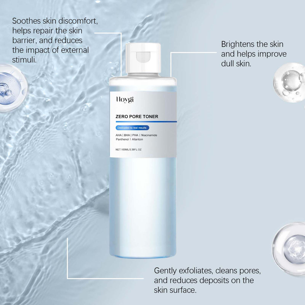 Hoygi Exfolierender Feuchtigkeitsspendender Toner, spendet Feuchtigkeit, exfoliert sanft und verbessert trockene Haut