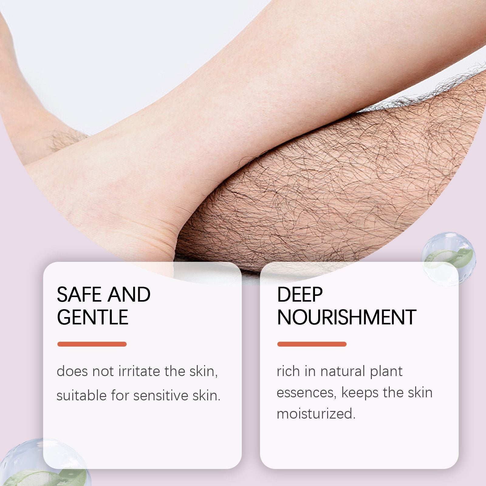 OceAura Sanfte Körperhaarentfernungscreme, schonend und reizarm – zarte, glatte Hautpflege für die Haut