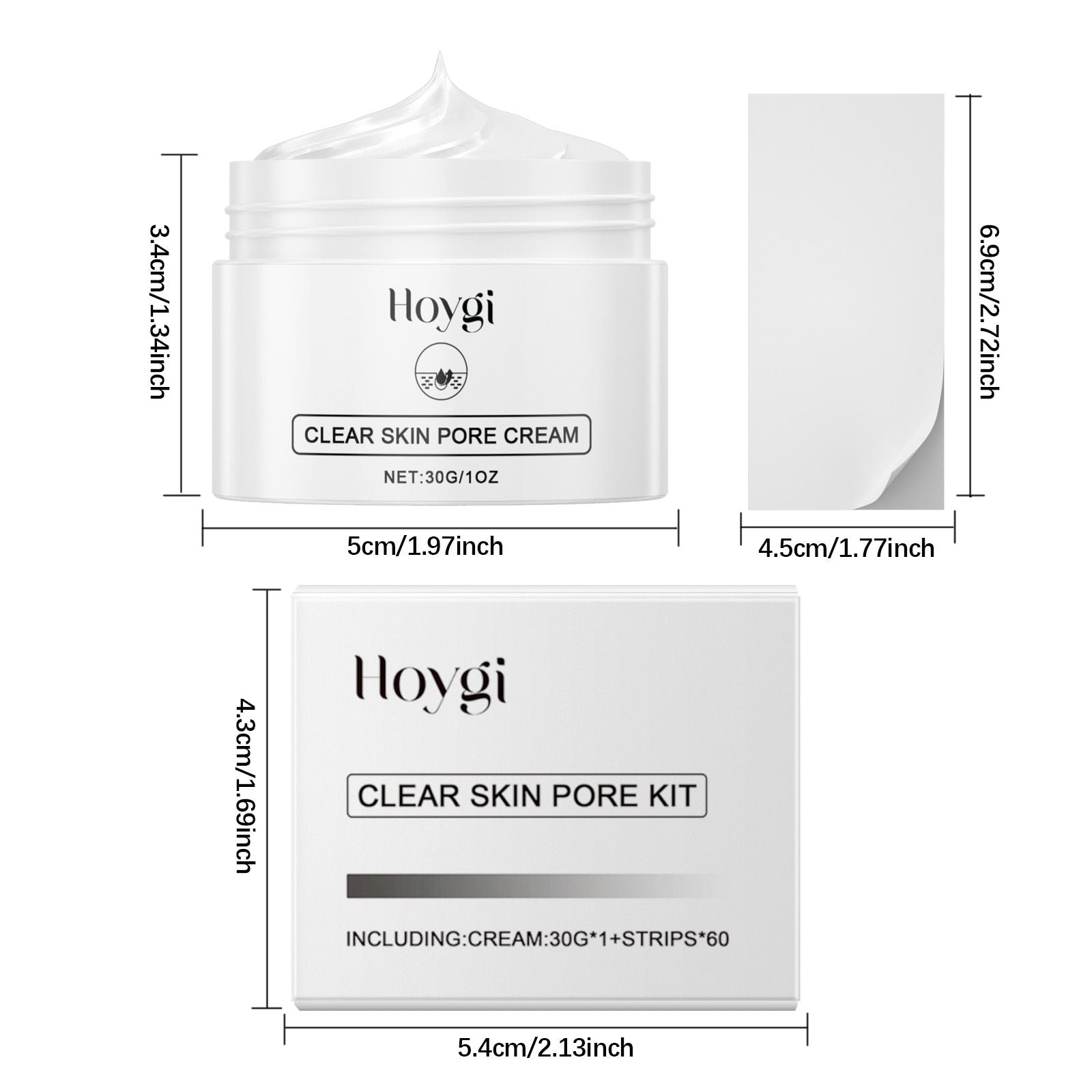 Hoygi Mitesser-Nasenmasken-Set