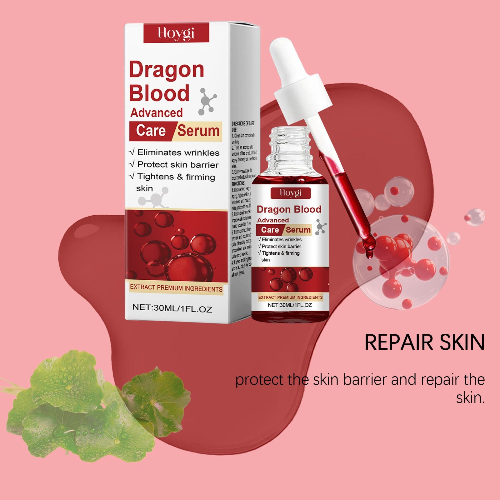 Hoygi Facial Essence Hydratisiert, Befeuchtet, Strafft Und Aufhellt Feine Linien Hautessenz